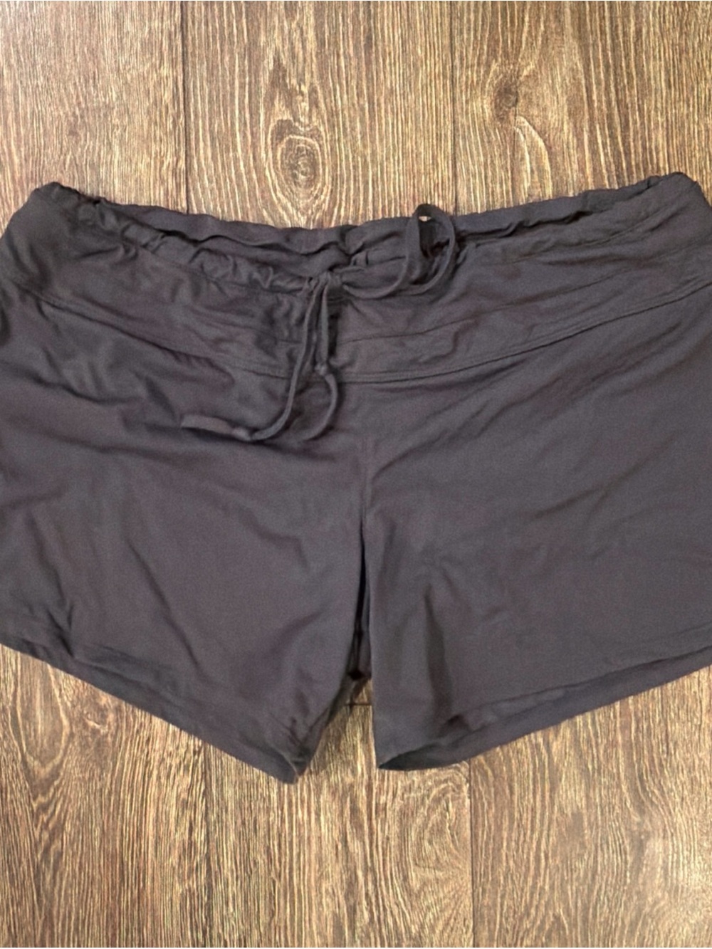Athleta Black Women's Swim Shorts with Drawstring Waistband